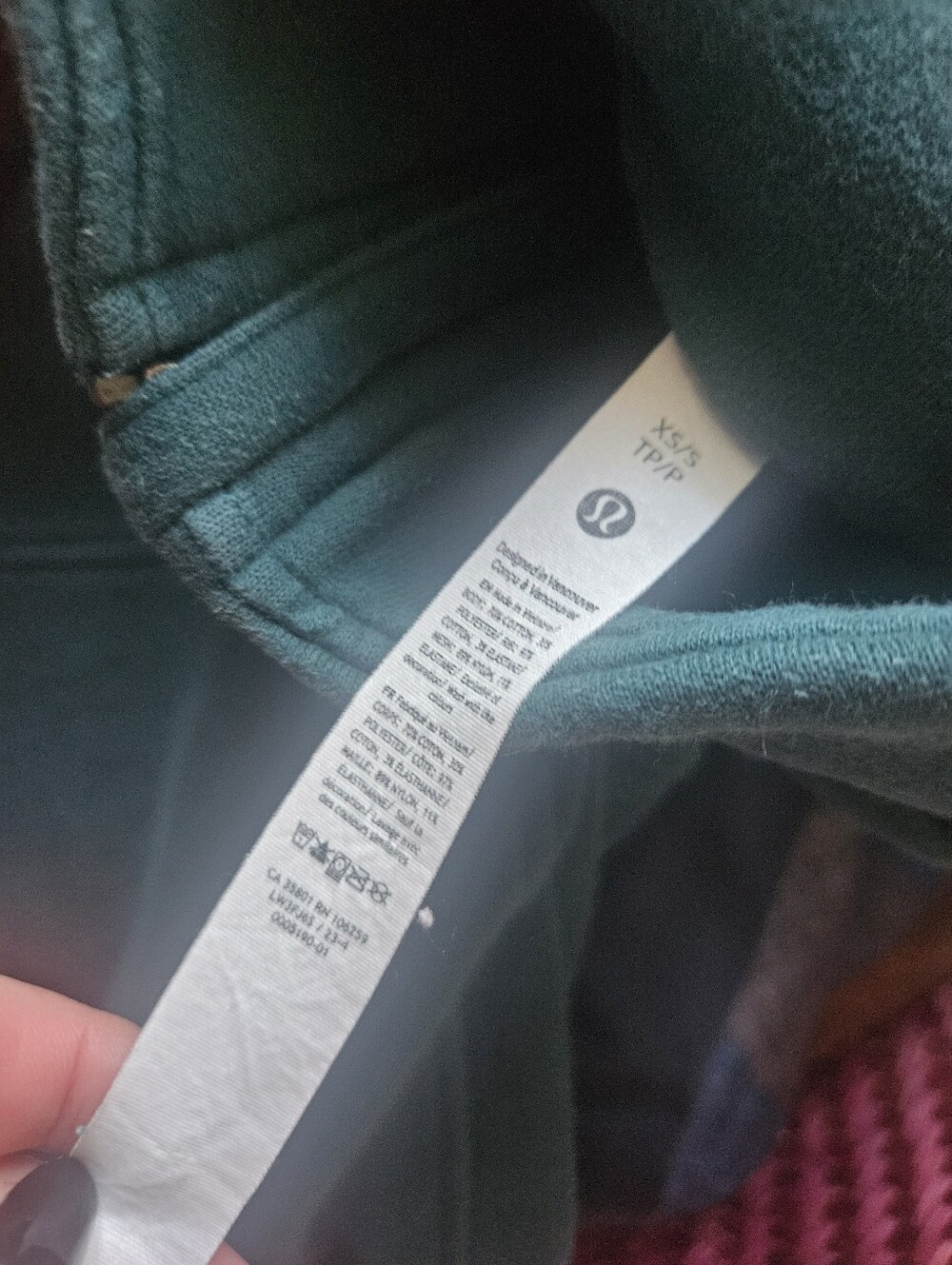 Lululemon Scuba Oversized Full Zip Hoodie in Green Jasper. Xs/S - Picture 2 of 9